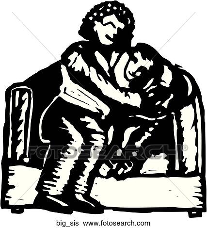 Clip Art - Big Sis. Fotosearch