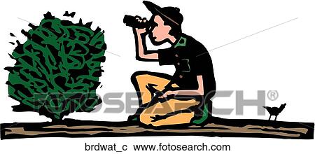 Birdwatch View Large Clip Art Graphic Clipart - Birdwatch. Fotosearch