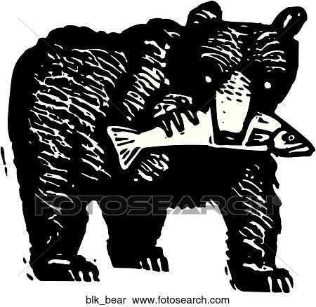 Black Bear View Large Clip Art Graphic Clipart - Black Bear. Fotosearch