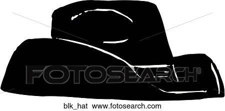 Black Hat View Large Clip Art Graphic Clip Art - Black Hat. Fotosearch