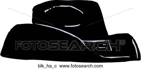 Clipart - Black Hat. Fotosearch