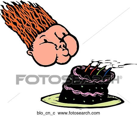 Clipart - Blow Candles. Fotosearch