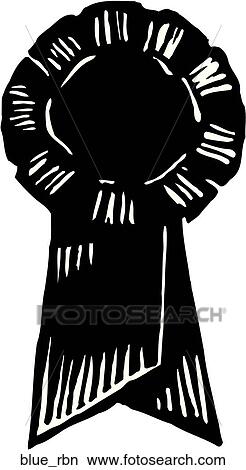 Blue Ribbon View Large Clip Art Graphic Clipart - Blue Ribbon. Fotosearch