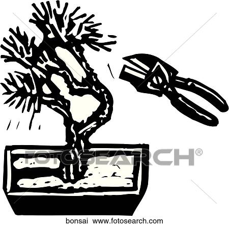 Clipart - Bonsai. Fotosearch