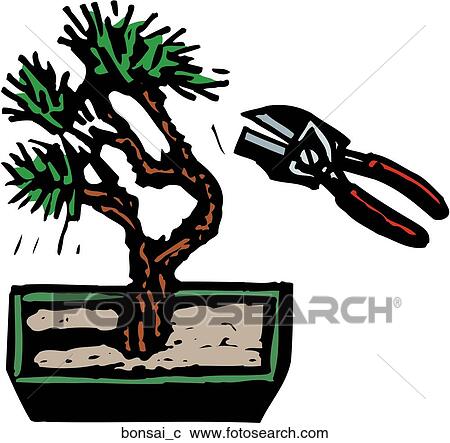 Clipart - Bonsai. Fotosearch