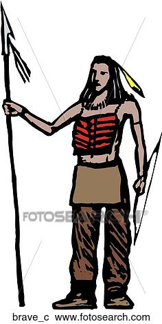 Brave View Large Clip Art Graphic Clipart - Brave. Fotosearch