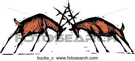 Bucks View Large Clip Art Graphic Clipart - Bucks. Fotosearch