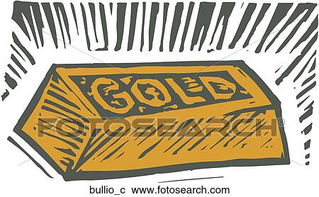 Bullion View Large Clip Art Graphic Clipart - Bullion. Fotosearch