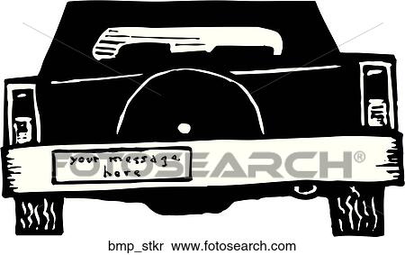 Bumper Sticker View Large Clip Art Graphic Clipart - Bumper Sticker. Fotosearch