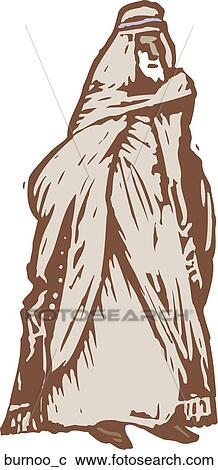 Burnoose View Large Clip Art Graphic Clipart - Burnoose. Fotosearch