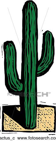 Clipart - Cactus. Fotosearch