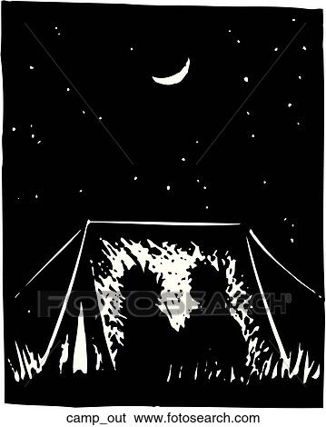 Clip Art - Camp Out. Fotosearch