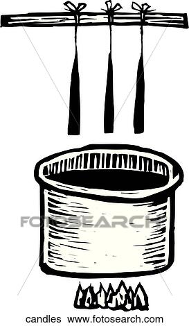 Clip Art - Candle Making. Fotosearch