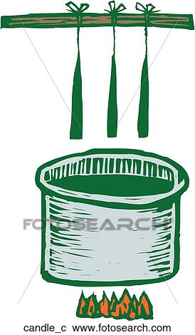 Clipart - Candle Making. Fotosearch