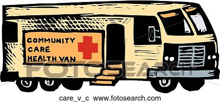Care Van View Large Clip Art Graphic Clipart - Care Van. Fotosearch