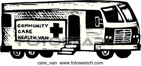Clipart - Care Van. Fotosearch