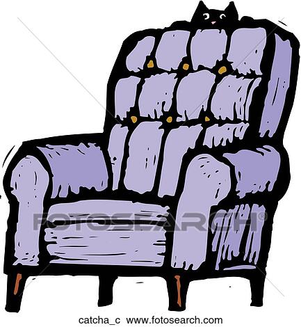 Clipart - Cat Chair. Fotosearch