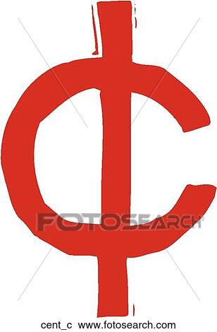Cent View Large Clip Art Graphic Clipart - Cent. Fotosearch