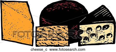 Clipart - Cheeses. Fotosearch