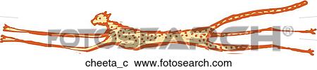 Cheetah View Large Clip Art Graphic Clipart - Cheetah. Fotosearch