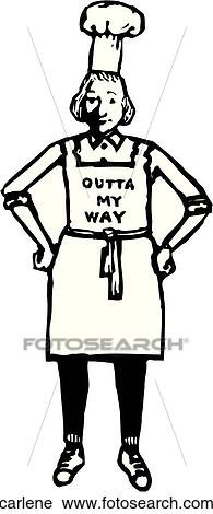 Chef Carlene View Large Clip Art Graphic Clipart - Chef Carlene. Fotosearch