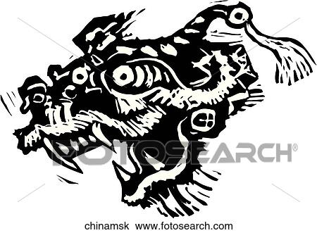 Clipart - China Mask. Fotosearch
