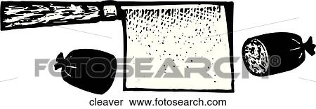 Cleaver View Large Clip Art Graphic Clipart - Cleaver. Fotosearch