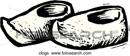 Clogs View Large Clip Art Graphic Clip Art - Clogs. Fotosearch