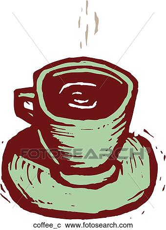 Coffee View Large Clip Art Graphic Clipart - Coffee. Fotosearch