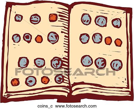 Clipart - Coin Collection. Fotosearch