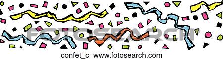 Confetti View Large Clip Art Graphic Clipart - Confetti. Fotosearch
