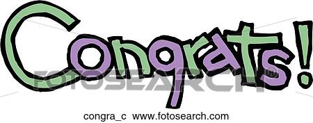Congrats! View Large Clip Art Graphic Clipart - Congrats!. Fotosearch