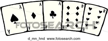 Dead Man's Hand View Large Clip Art Graphic Clipart - Dead Man's Hand. Fotosearch