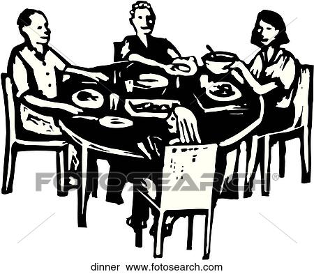 Clipart - Dinner. Fotosearch
