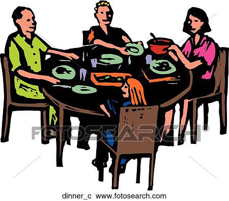 Clipart - Dinner. Fotosearch