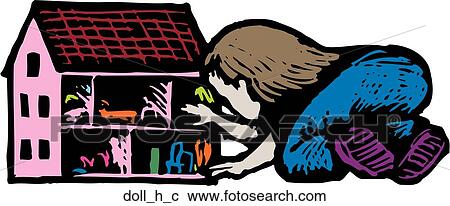 Clipart - Doll House. Fotosearch