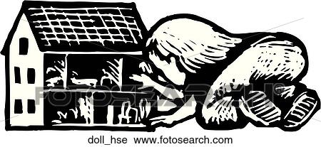 Clipart - Doll House. Fotosearch