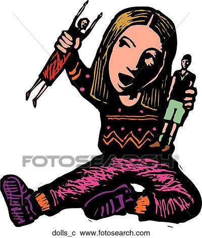 Dolls View Large Clip Art Graphic Clipart - Dolls. Fotosearch