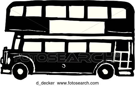 Clipart - Double Decker. Fotosearch
