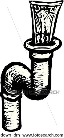 Down the Drain View Large Clip Art Graphic Clipart - Down the Drain. Fotosearch