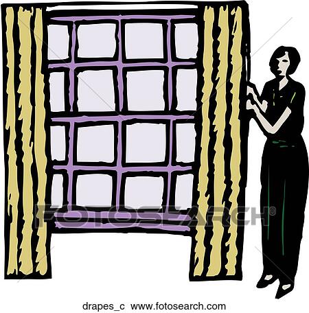 Clipart - Drapes. Fotosearch