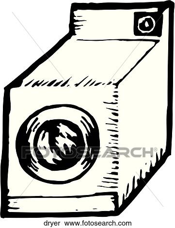 Dryer View Large Clip Art Graphic Clipart - Dryer. Fotosearch