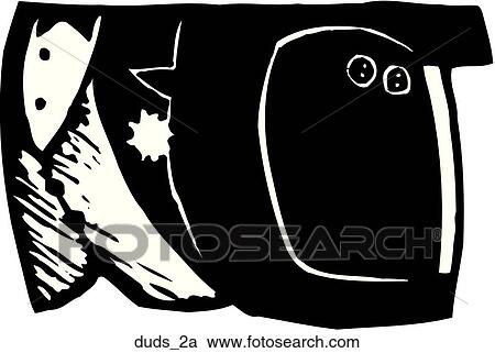 Duds 2a View Large Clip Art Graphic Clipart - Duds 2a. Fotosearch
