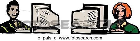 Clipart - E Pals. Fotosearch