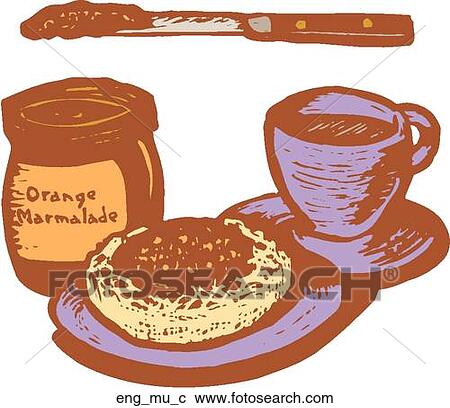 English Muffin View Large Clip Art Graphic Clipart - English Muffin. Fotosearch
