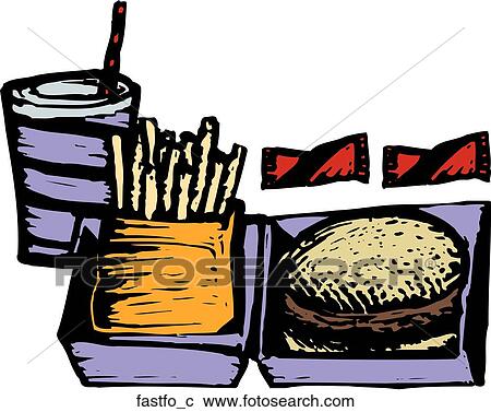 Fast Food View Large Clip Art Graphic Clipart - Fast Food. Fotosearch