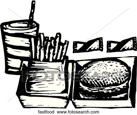 Fast Food View Large Clip Art Graphic Clipart - Fast Food. Fotosearch