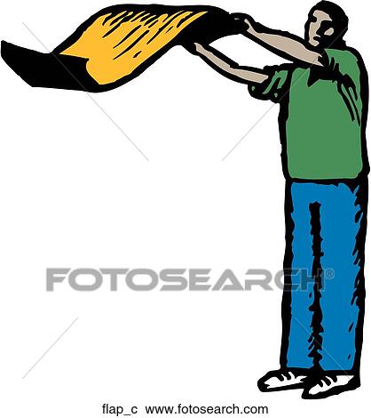 Flap View Large Clip Art Graphic Clipart - Flap. Fotosearch
