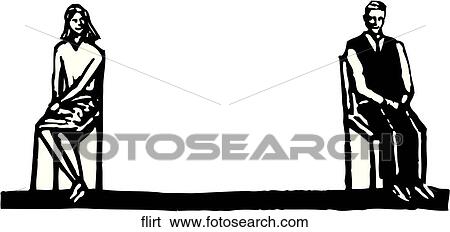 Clip Art - Flirt. Fotosearch