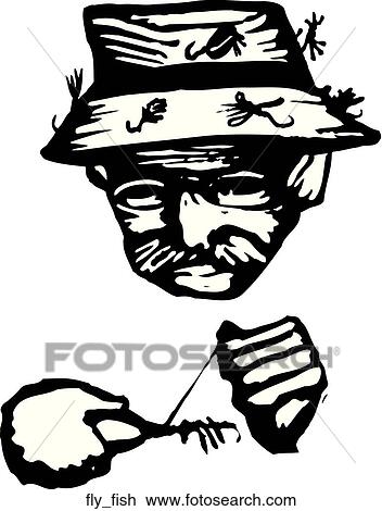 Fly Fishing View Large Clip Art Graphic Clipart - Fly Fishing. Fotosearch